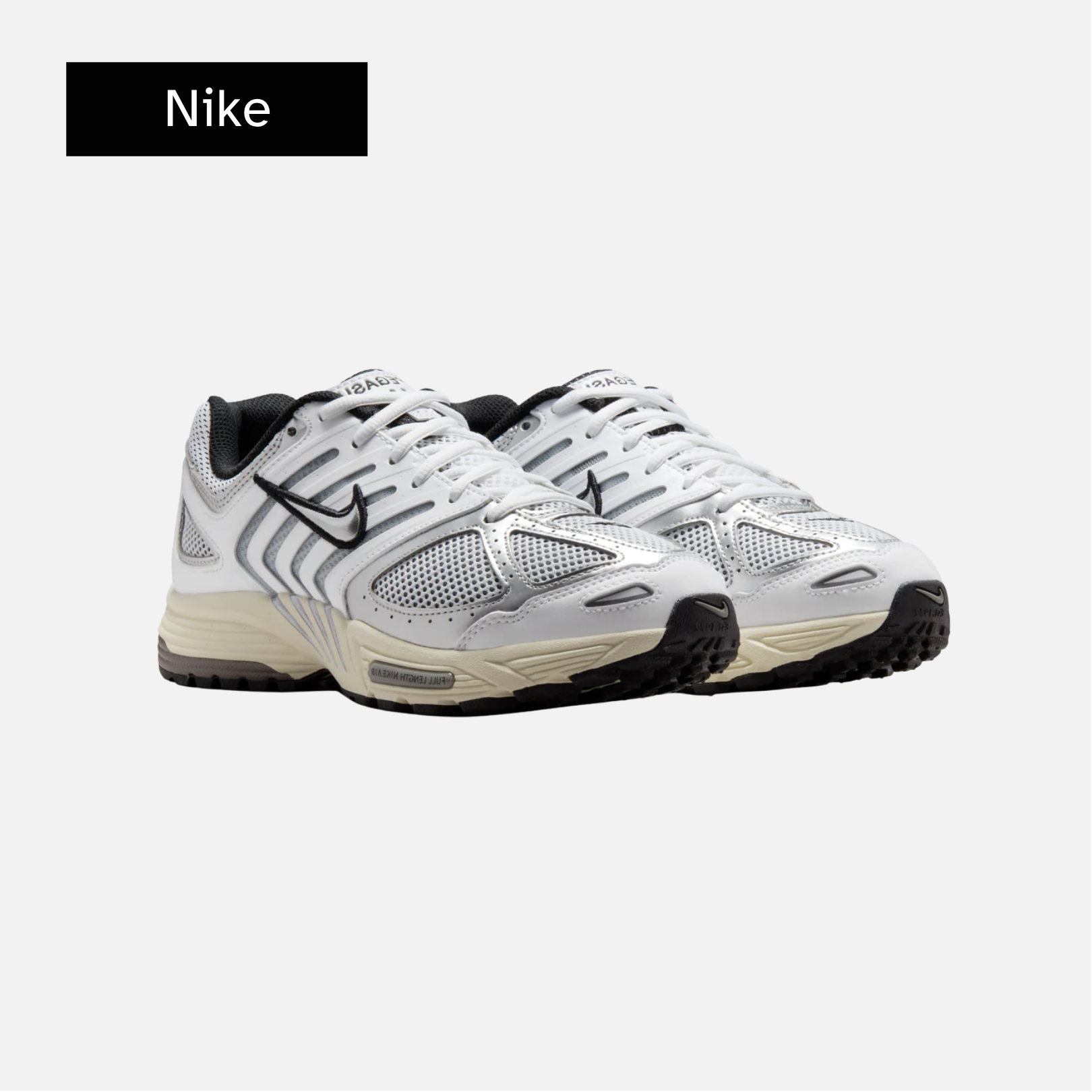 Wmns Air Pegasus 2K5 'White Black Metallic Silver'