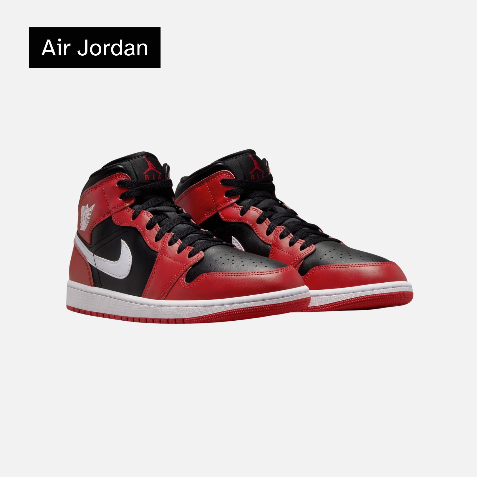 Air Jordan 1 Mid 'Gym Red Black White'