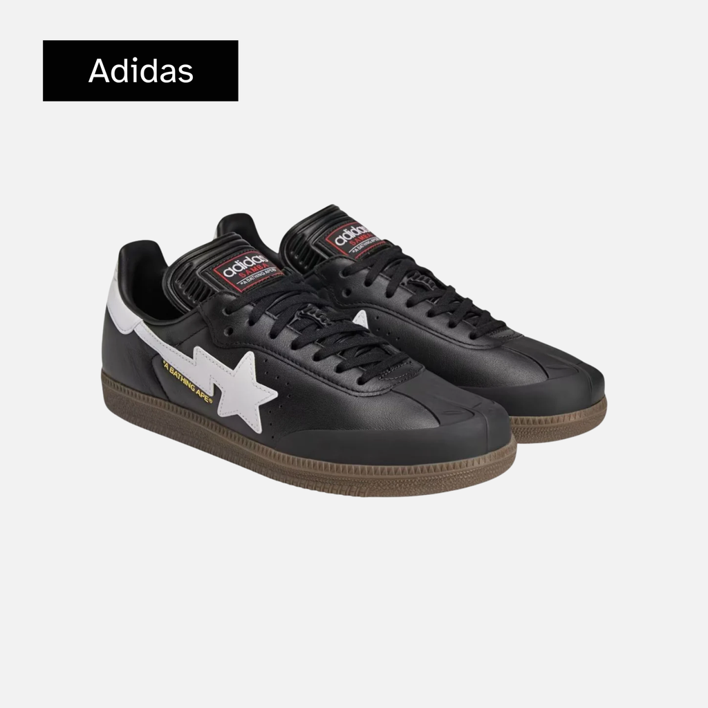 BAPE x adidas Samba 'Black White Gum'