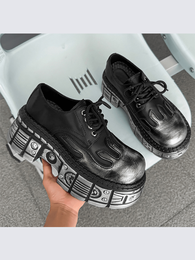 Cyber Flame Platform Derby Shoes