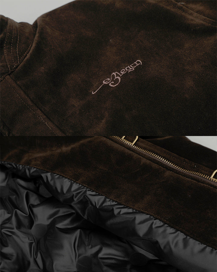 Retro Aviation Buckle Stand Collar Jacket