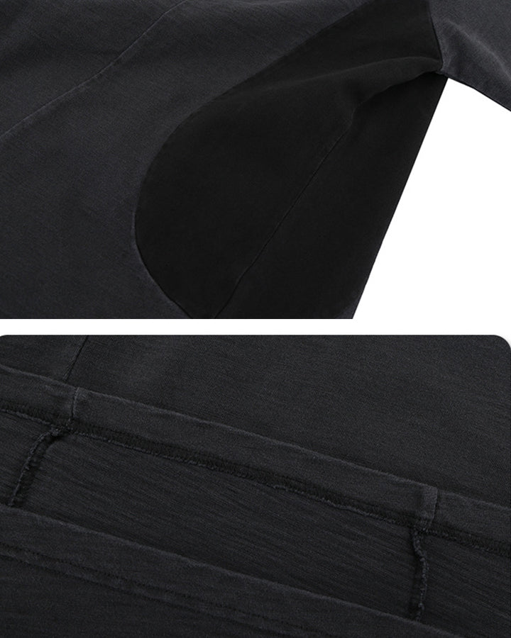 Curved Panel Sporty New Short Sleeve T-Shirt