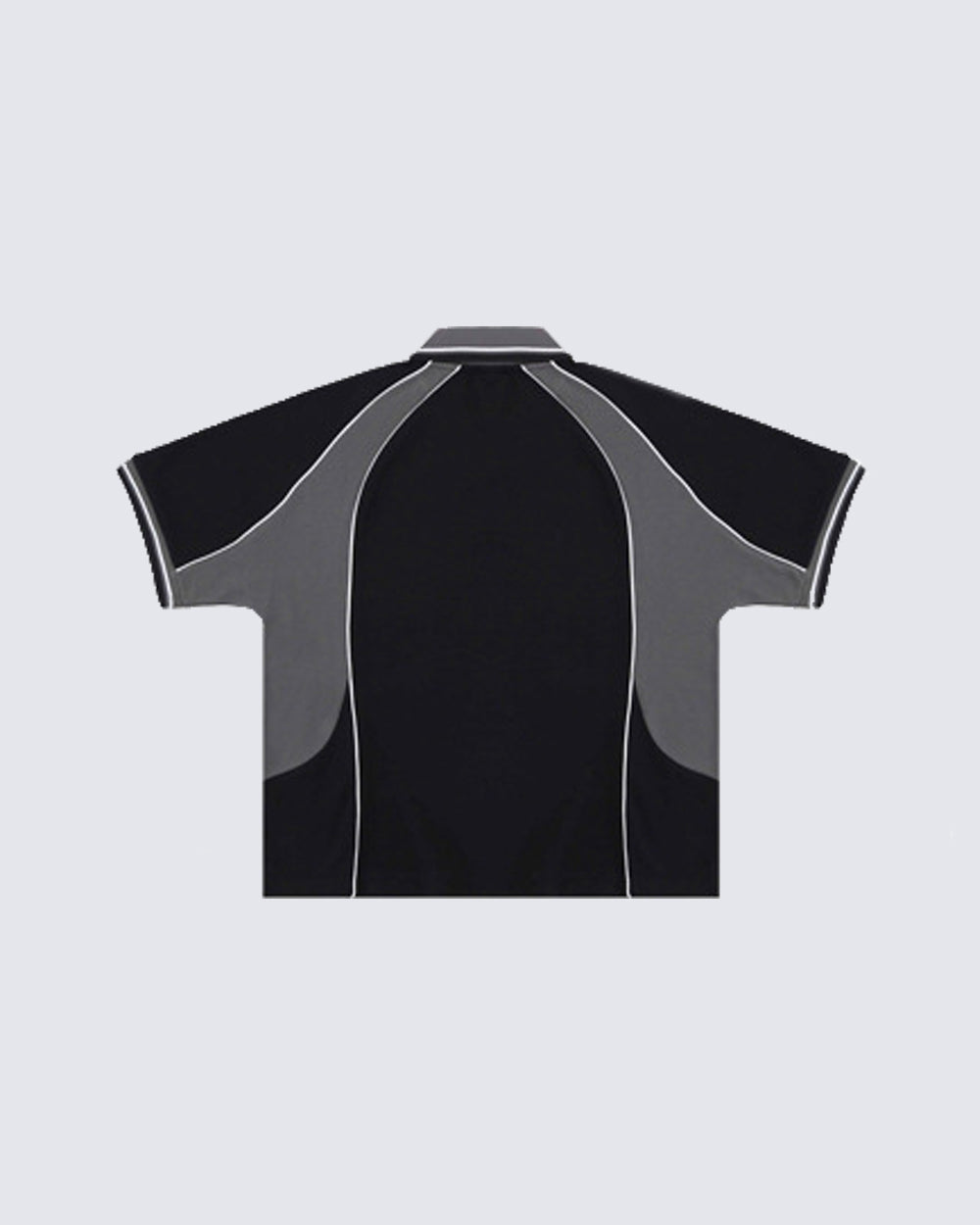 High Street Contrast Raglan Polo T-Shirt