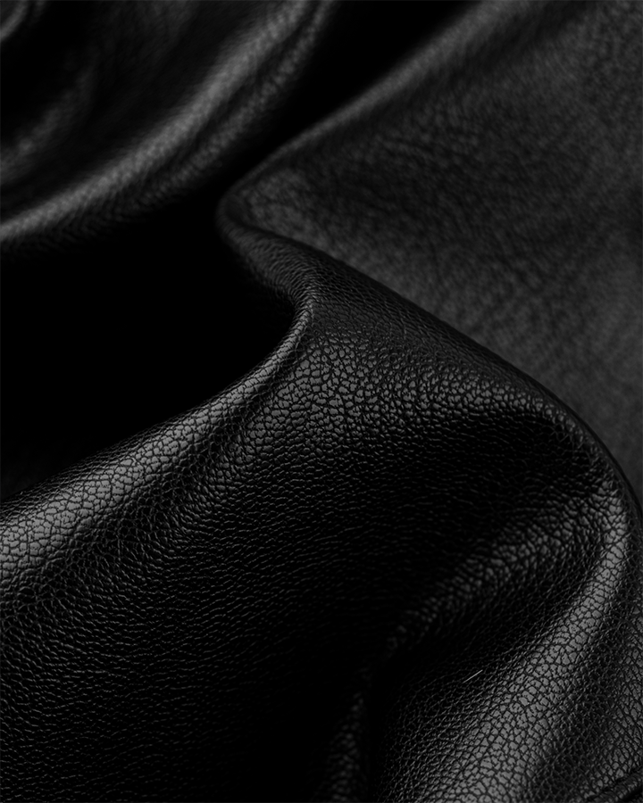 Structured Panel Faux Leather Jacket
