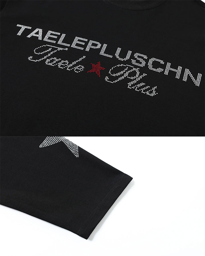 Rhinestone Star Graphic Long Sleeve Shirt