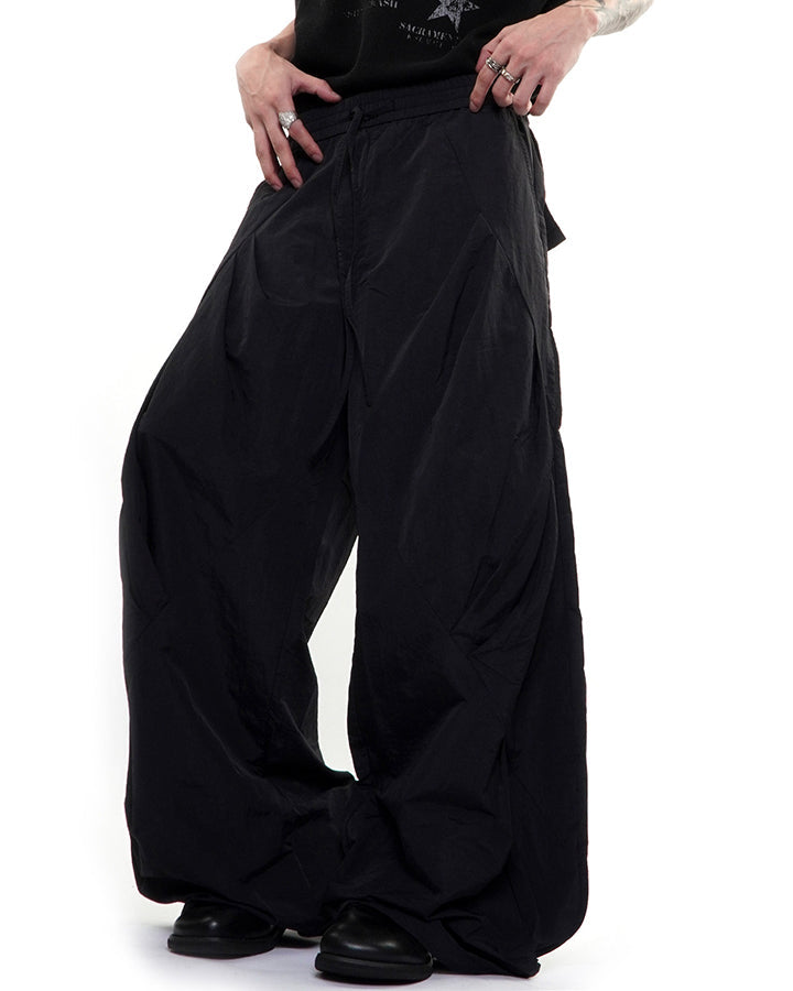 American Vintage Wrinkled Quick-Dry Parachute Pants