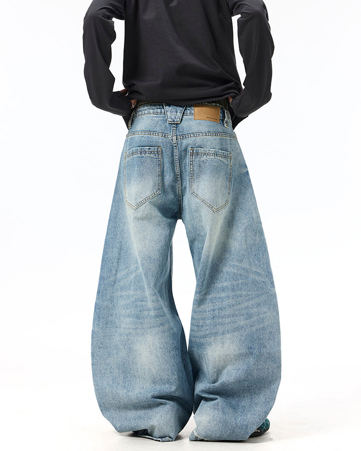 American Vintage Washed Hook Curved Jeans