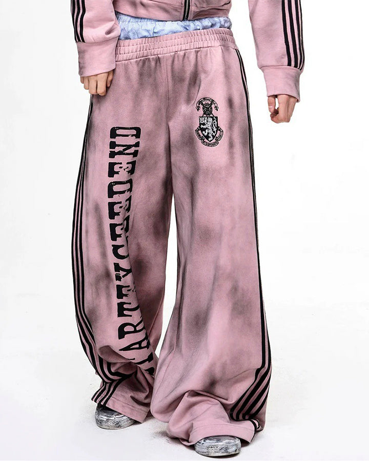 Double-Layer High Street Wide-Leg Pants