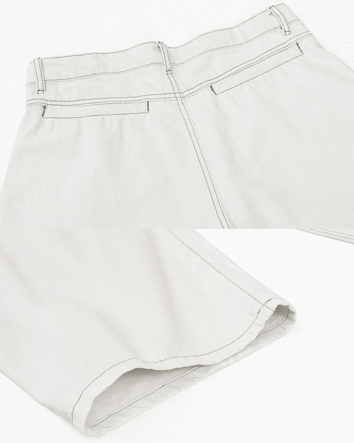Vintage Washed Wide-Leg Denim Pants