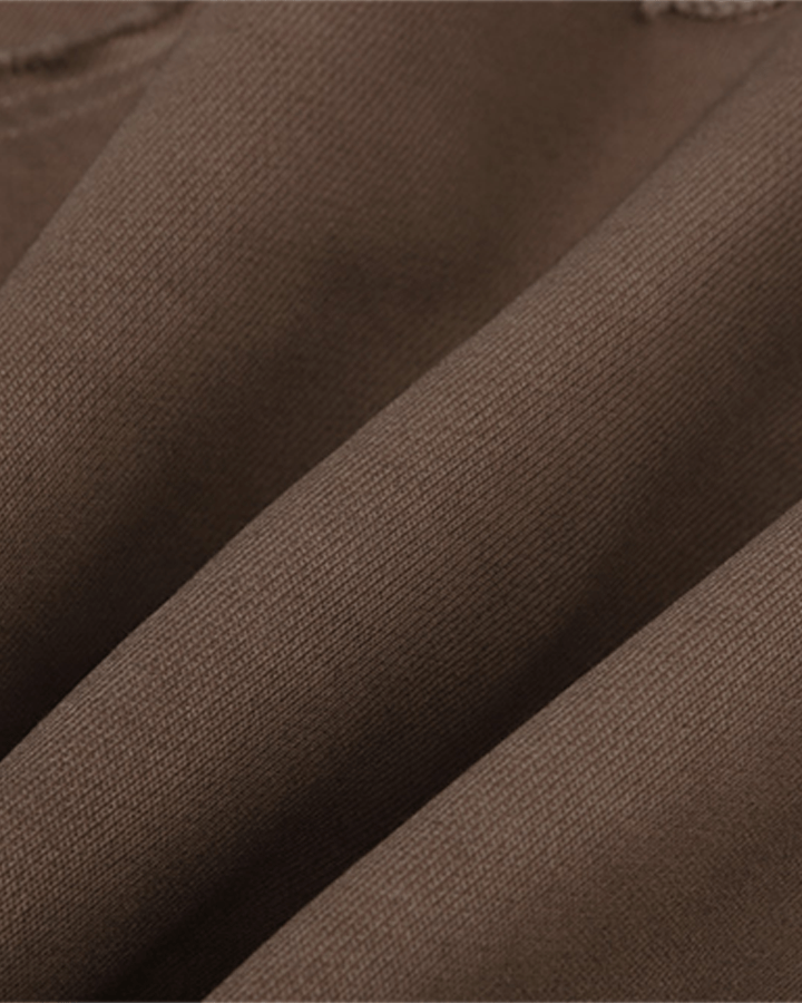 Paneled Stitch Line Zip-Up Hoodie