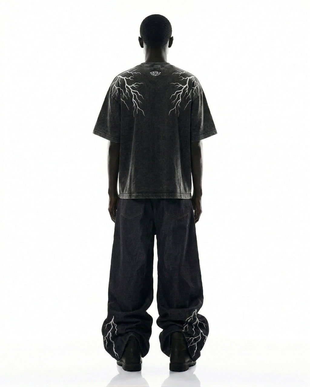 LIGHTNING Series | Double-Sided Embroidery Raw Denim