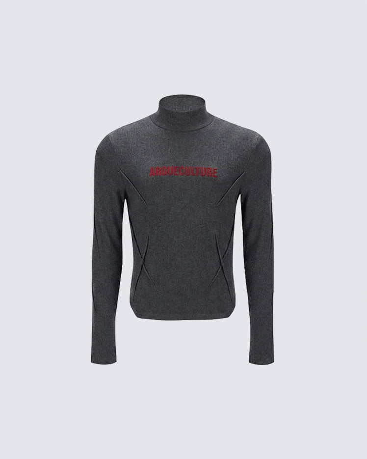 Deconstructed Slim Fit Solid T-Shirt