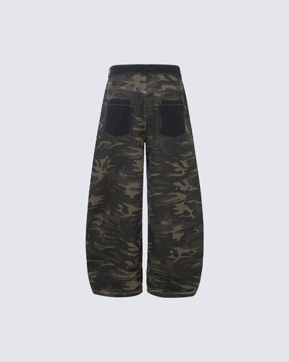 New Street Camo All-Over Print Jeans