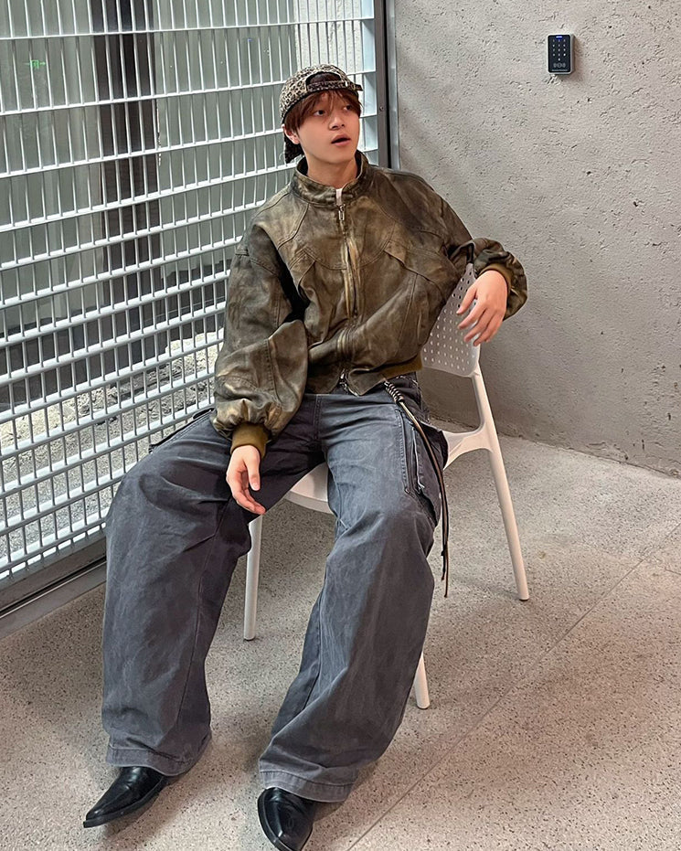 Post-Apocalyptic Dyed Cotton Jacket