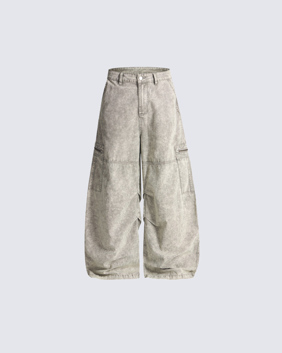 American Street High-Street Curved Blade Casual Pants