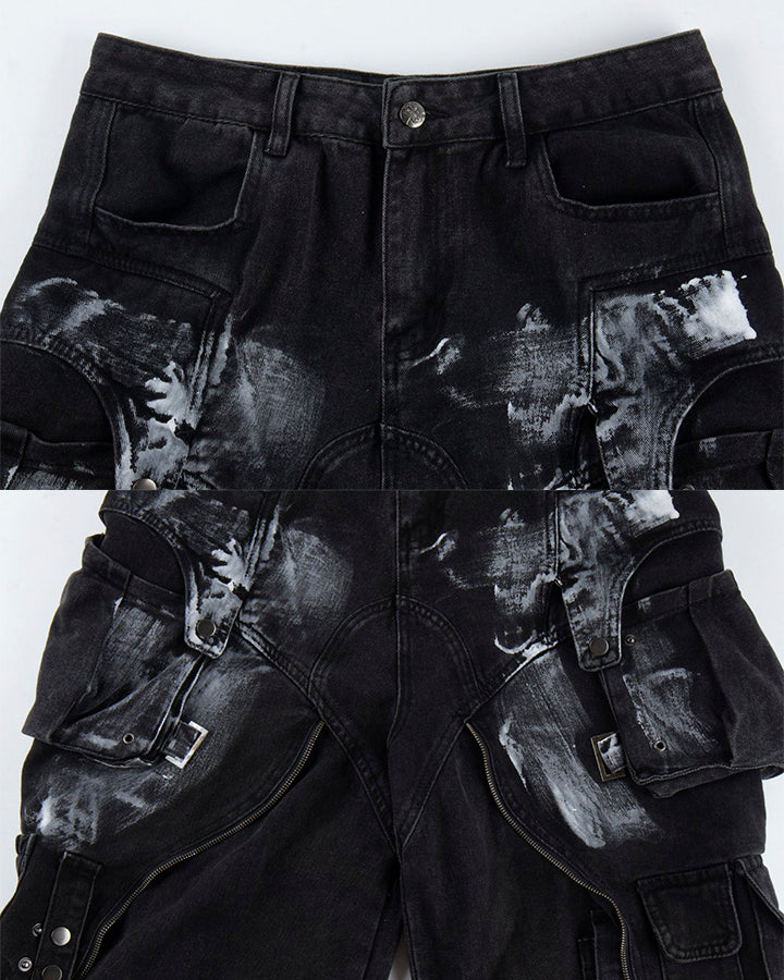New Washed Multi-Pocket Street Cargo Pants