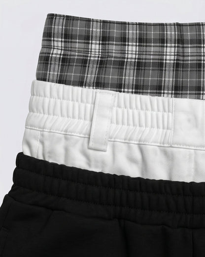 LIGHTNING Series | Layered Waist Wide-Leg Sweatpants