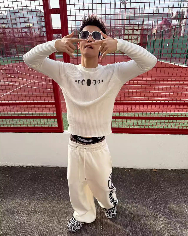 New Vintage Slim-Fit Knit Long Sleeve Sweater