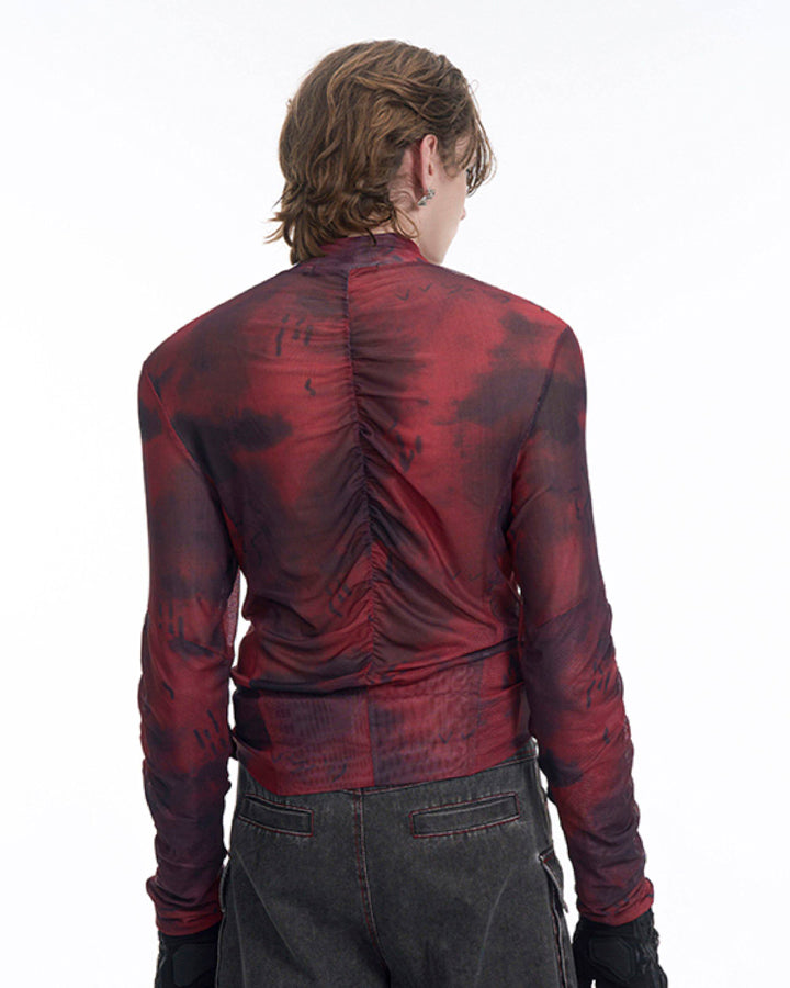 American High Street Mesh Long Sleeve Shirt