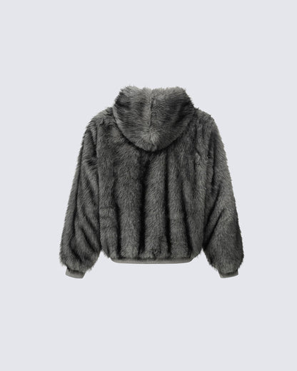 American High-Street Reversible Fleece Flight Jacket