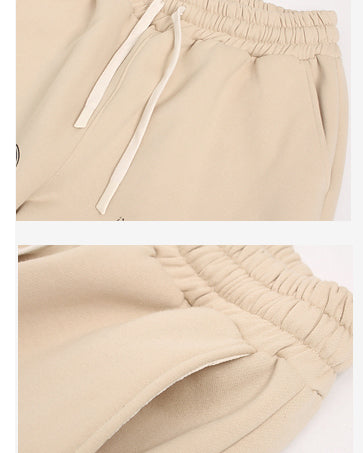 New Winter American Street Style Fleece Sweatpants