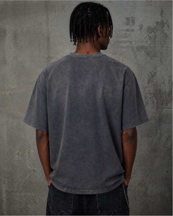 Vintage Washed Distressed Portrait Graphic Tee
