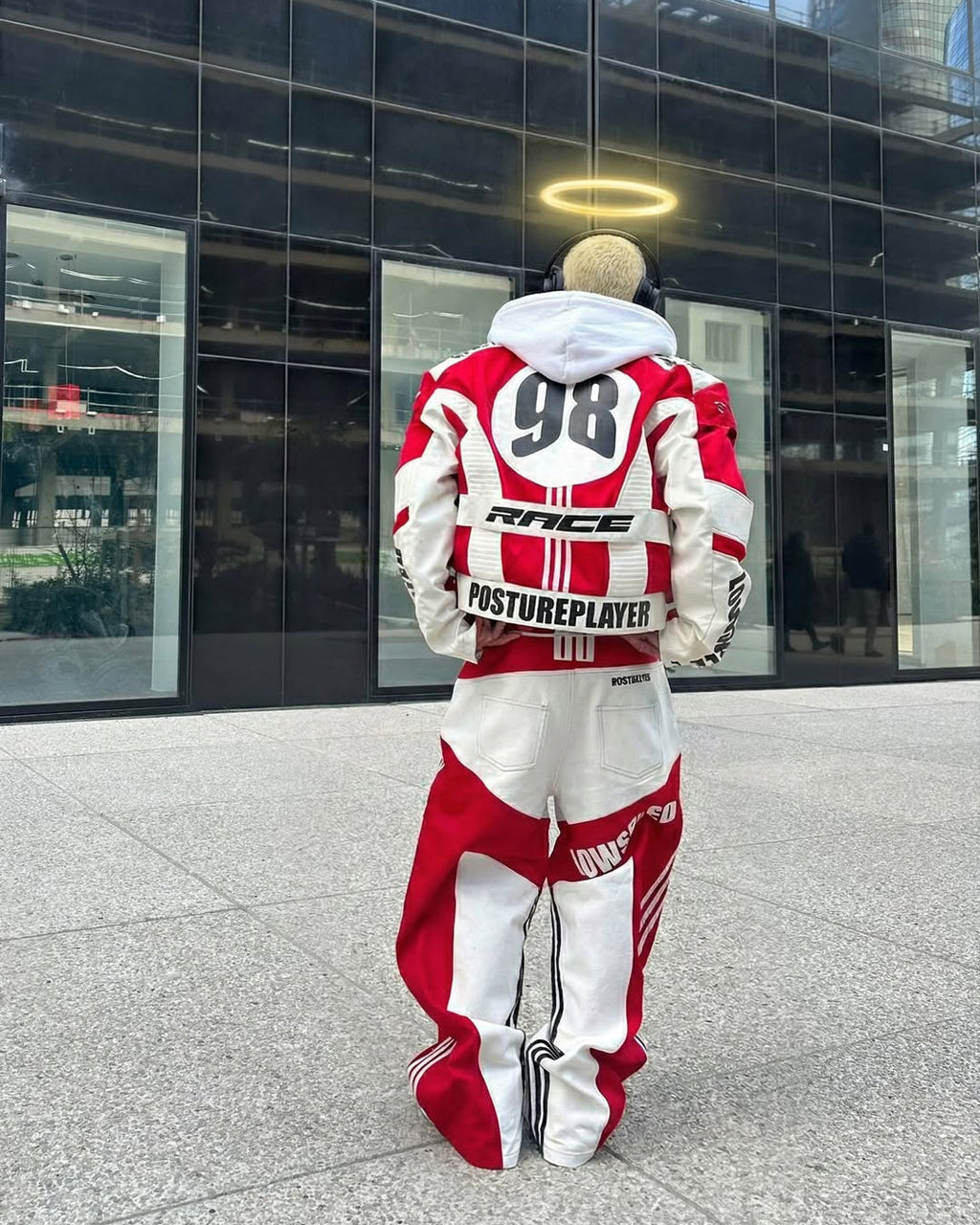 KIIKIO Racing Style Graphic Oversized Pants