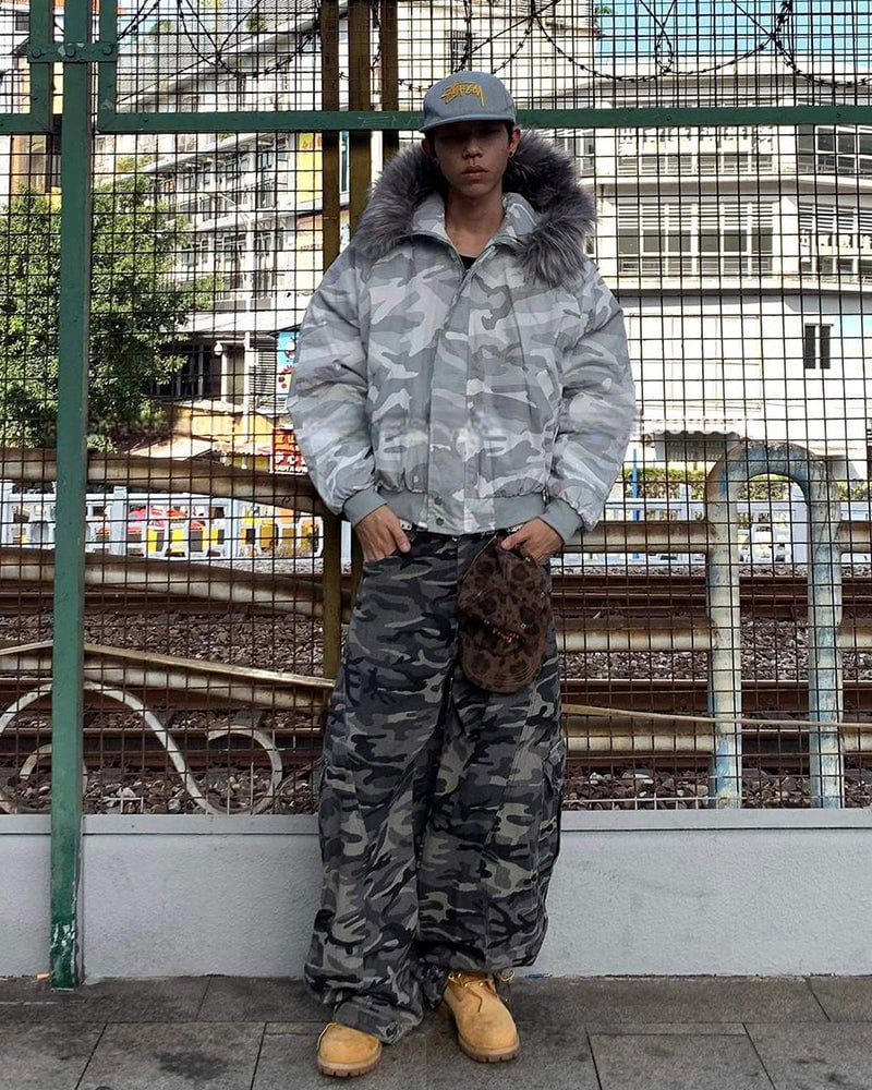 Camouflage Cargo Baggy Jeans