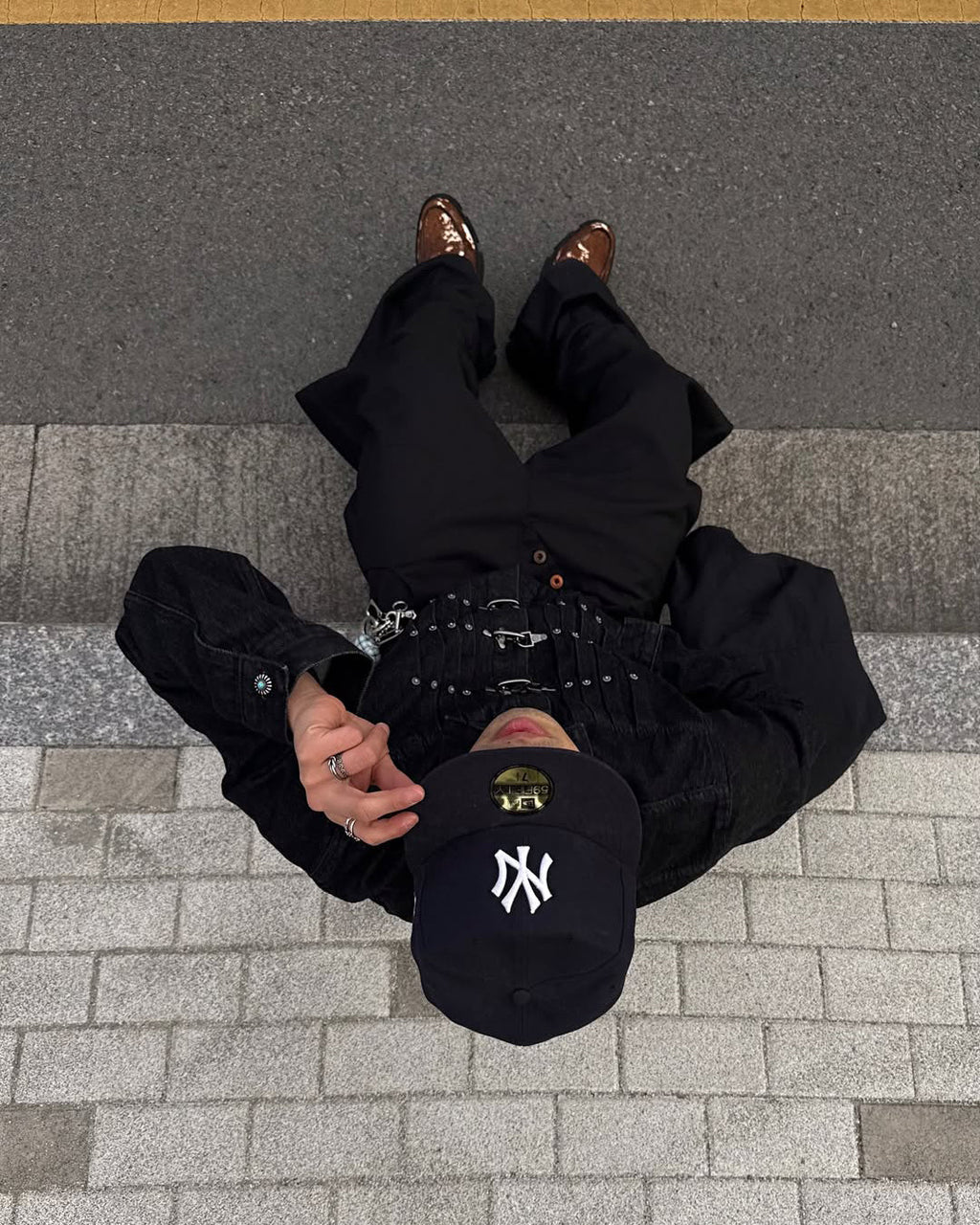 Vintage Flight Buckle Denim Jacket