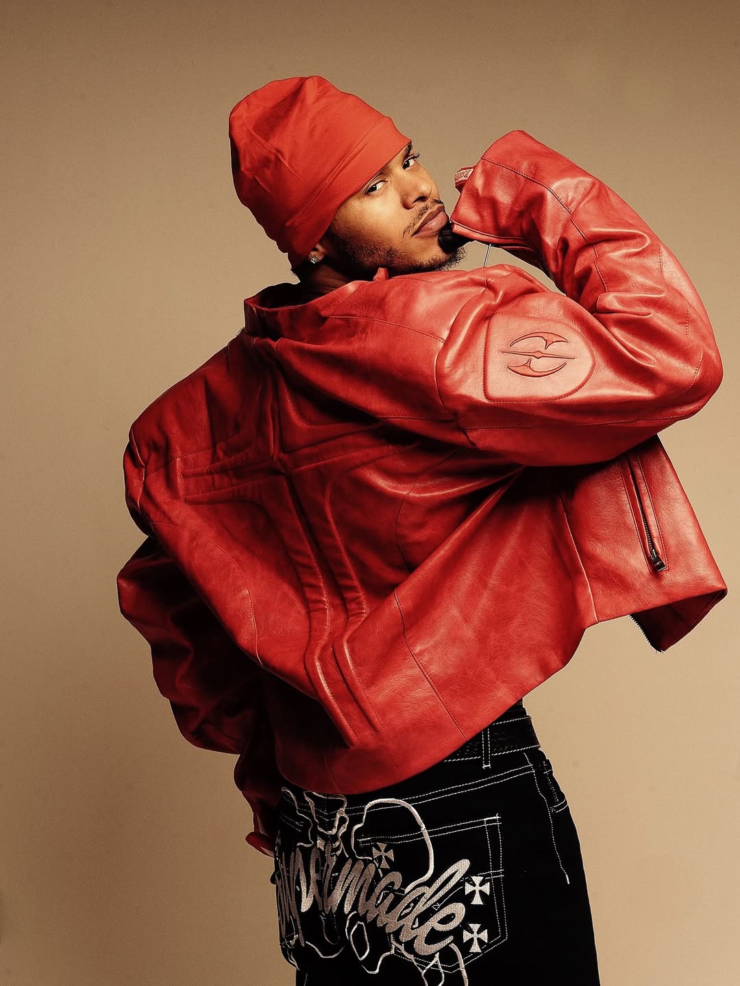 Futuristic Armor-Style Biker Jacket