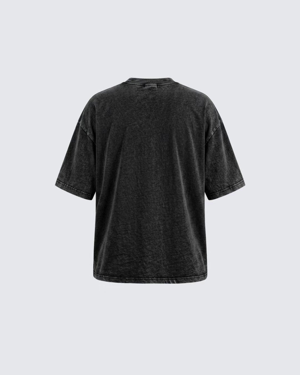 KIIKIO Retro Personality Washed Warrior Print Short-Sleeve T-Shirt