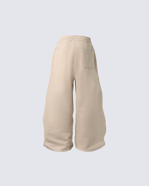 New Winter American Street Style Fleece Sweatpants