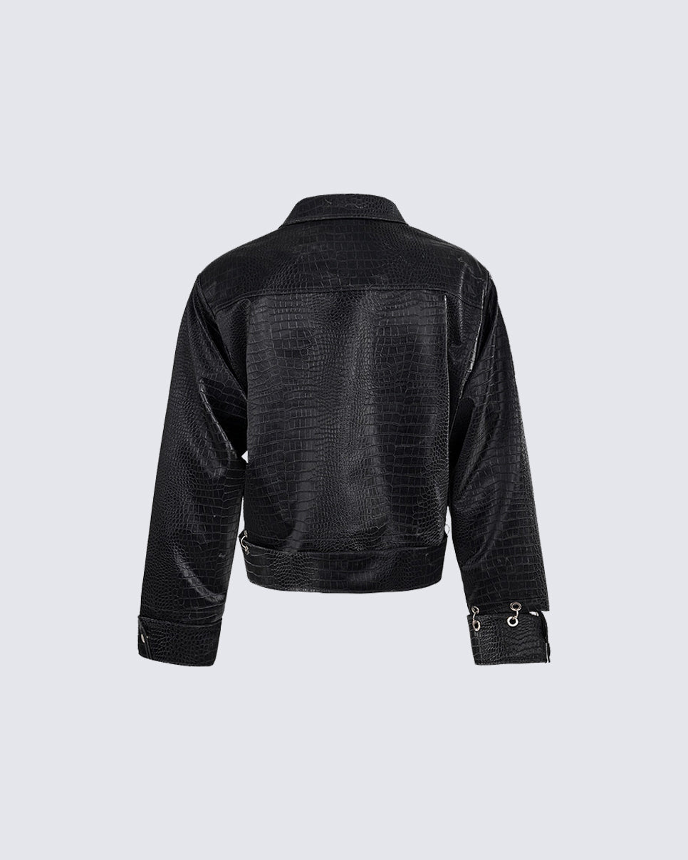 Street Style Short Leather Outerwear