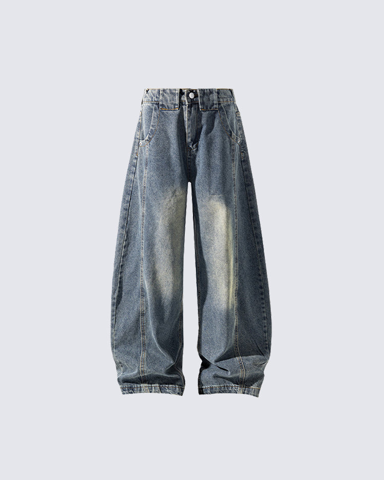 New Vintage Washed Denim Jeans