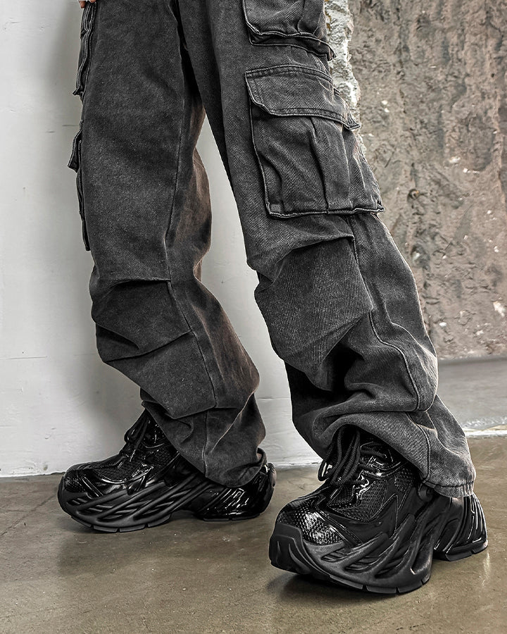 Mecha-Style Height-Increasing Chunky Sneakers