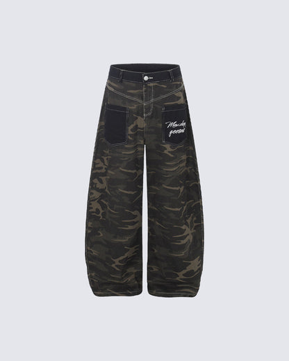 New Street Camo All-Over Print Jeans