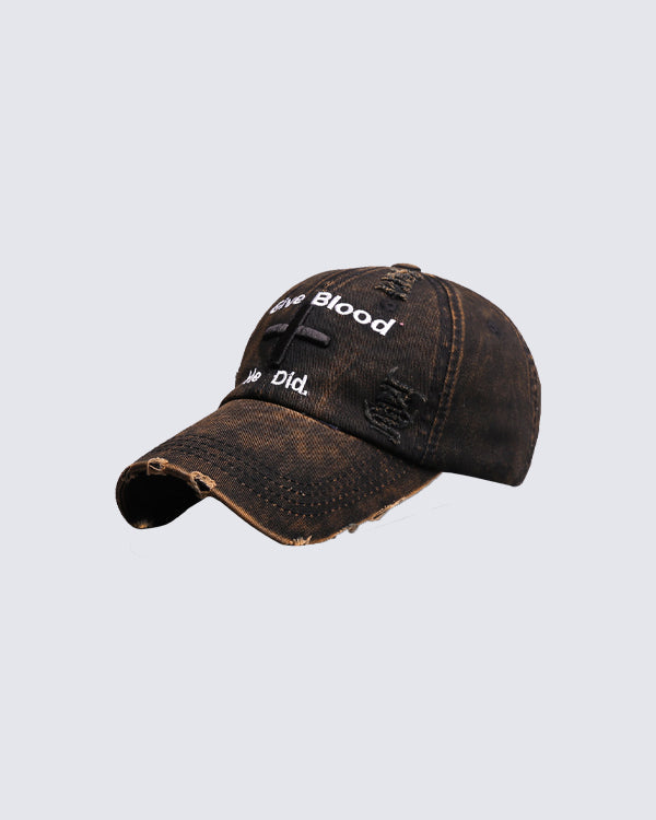 Vintage New Distressed Embroidered Baseball Cap