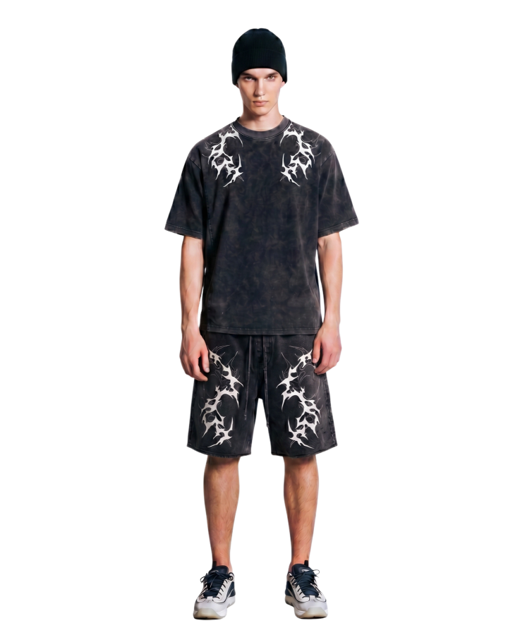 Vintage Washed Tribal Print T-Shirt