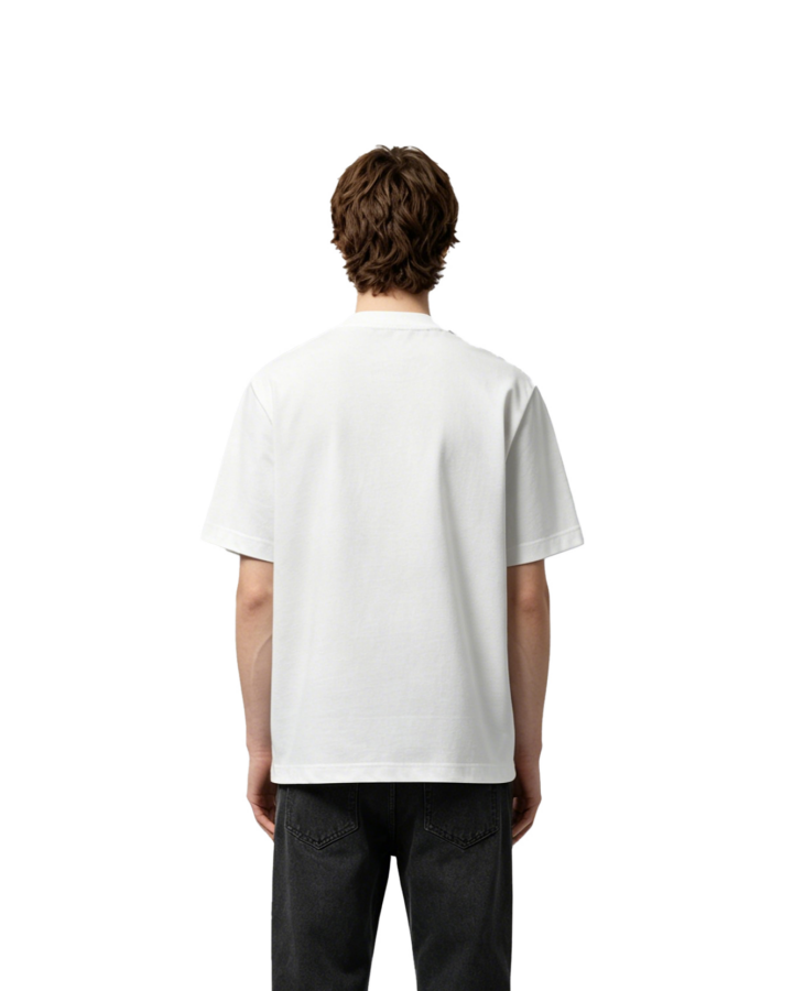 Minimal Studded Letter Print Street T-Shirt