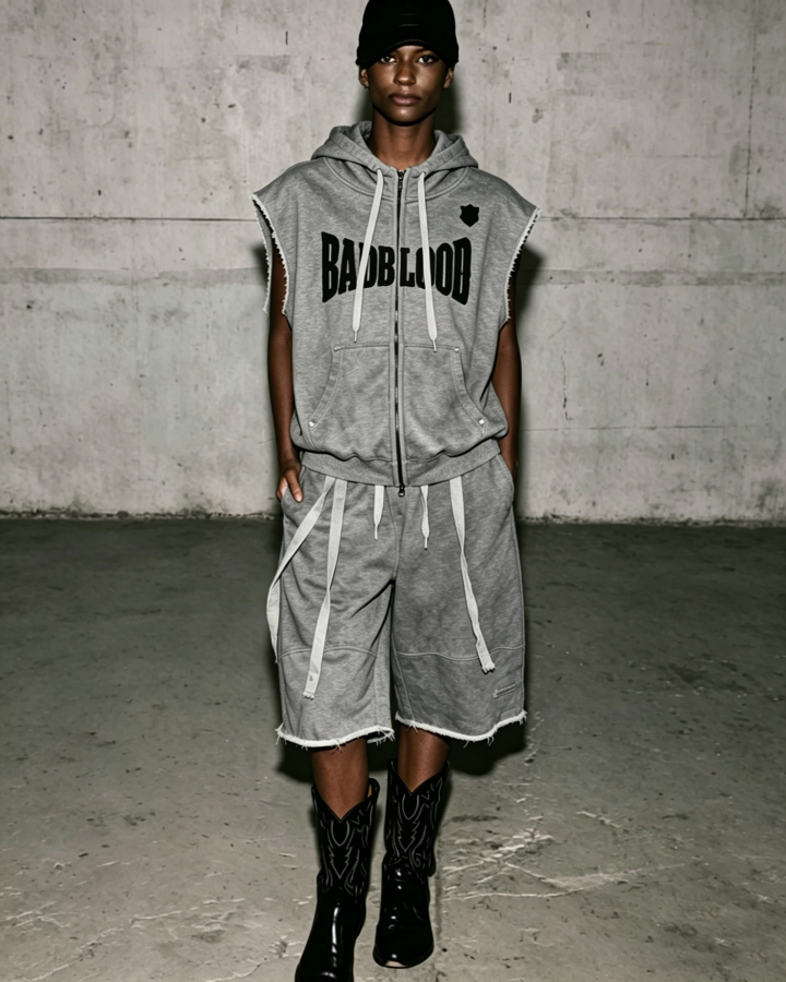 Retro Washed Nnique Drawstring Athletic Shorts