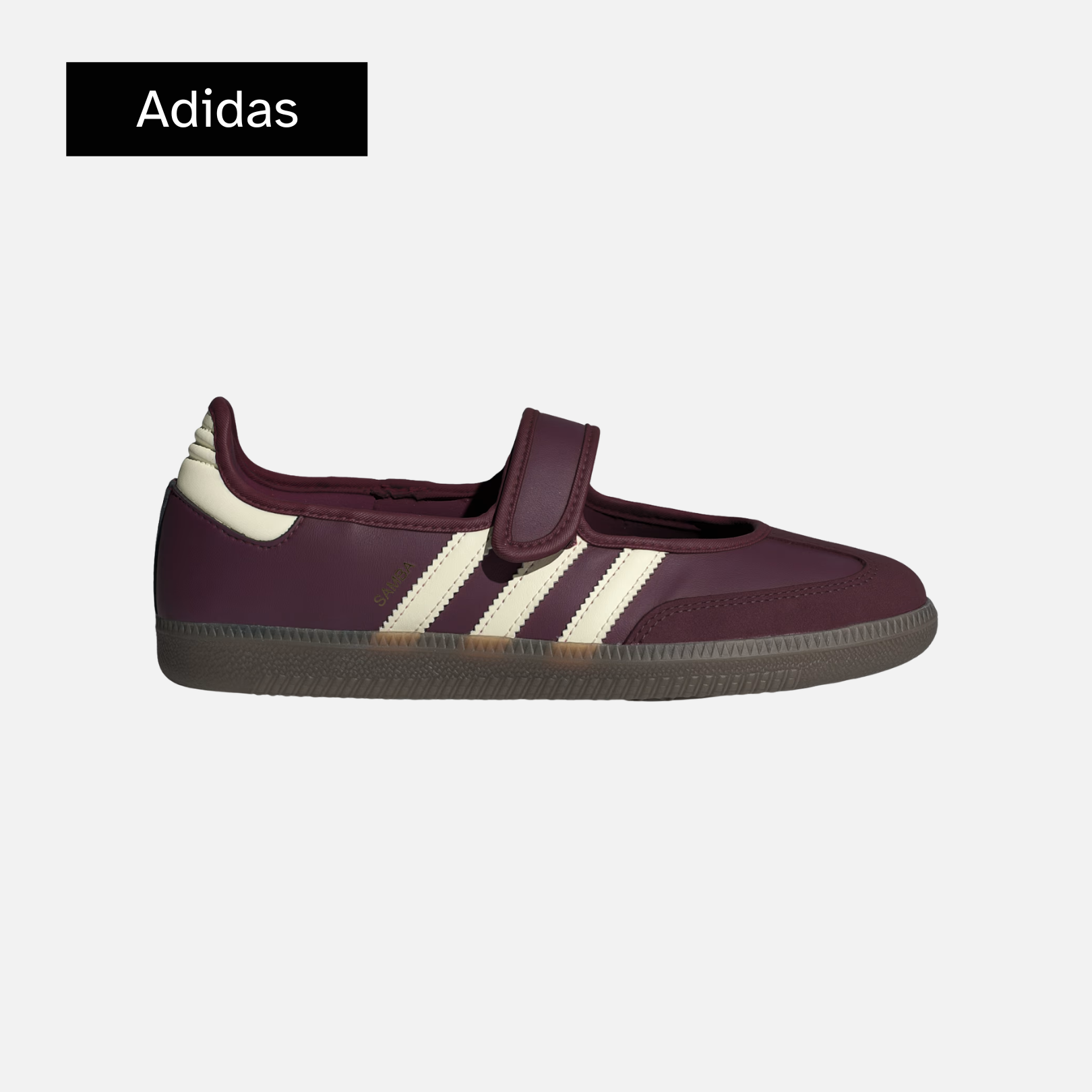adidas Wmns Samba Mary Jane 'Maroon Cream White Gold Metallic'