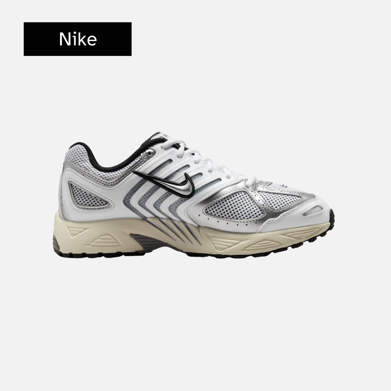 Wmns Air Pegasus 2K5 'White Black Metallic Silver'