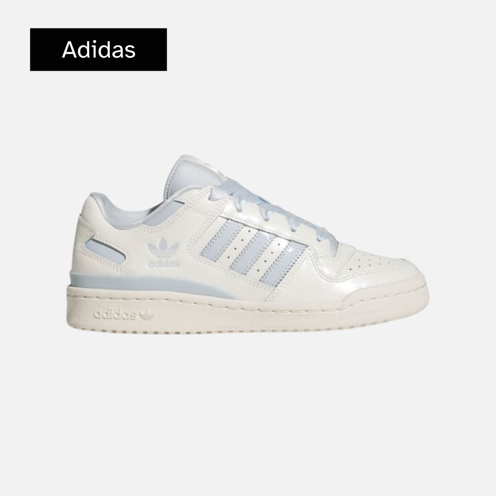 Wmns Forum Low CL 'Off White Halo Blue Patent'